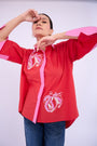 Embellished Teresa Shirt - Red