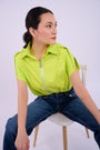 Daphnie Top - Lime Green