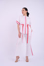 Brooke Short Sleeve Set - White