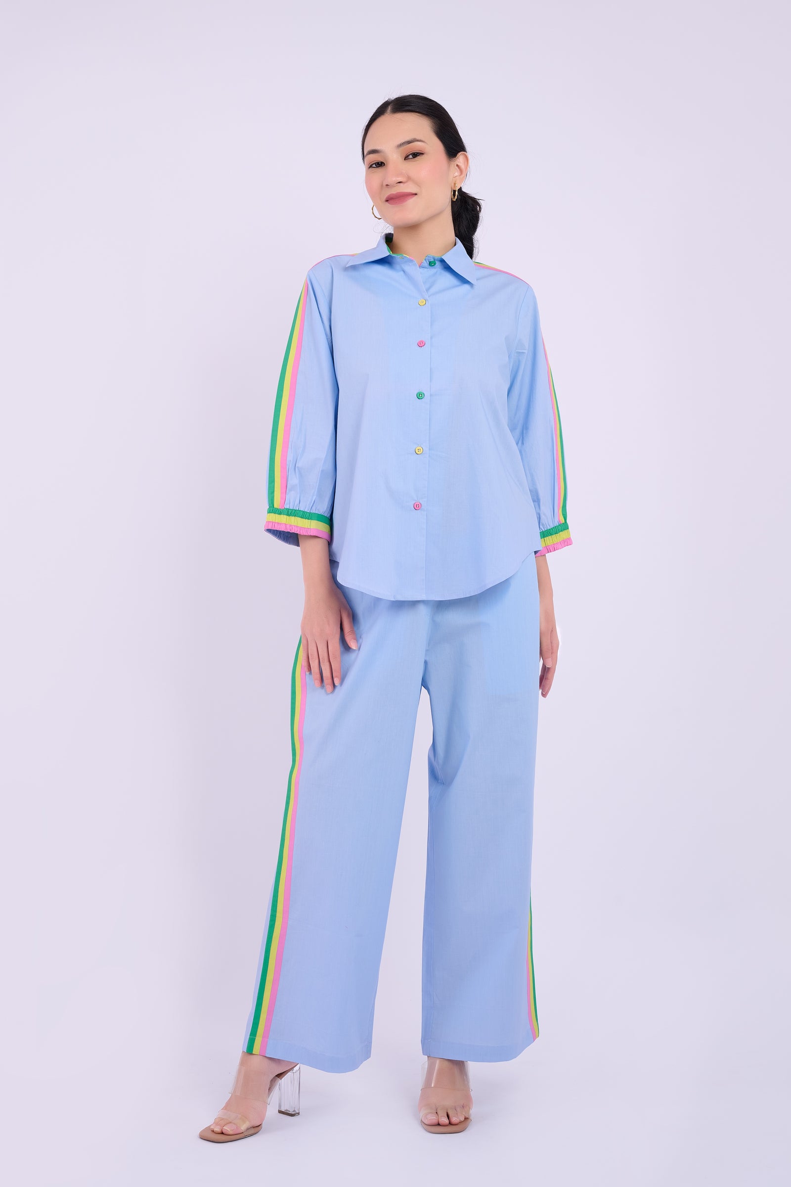 Harper Top - Light Blue