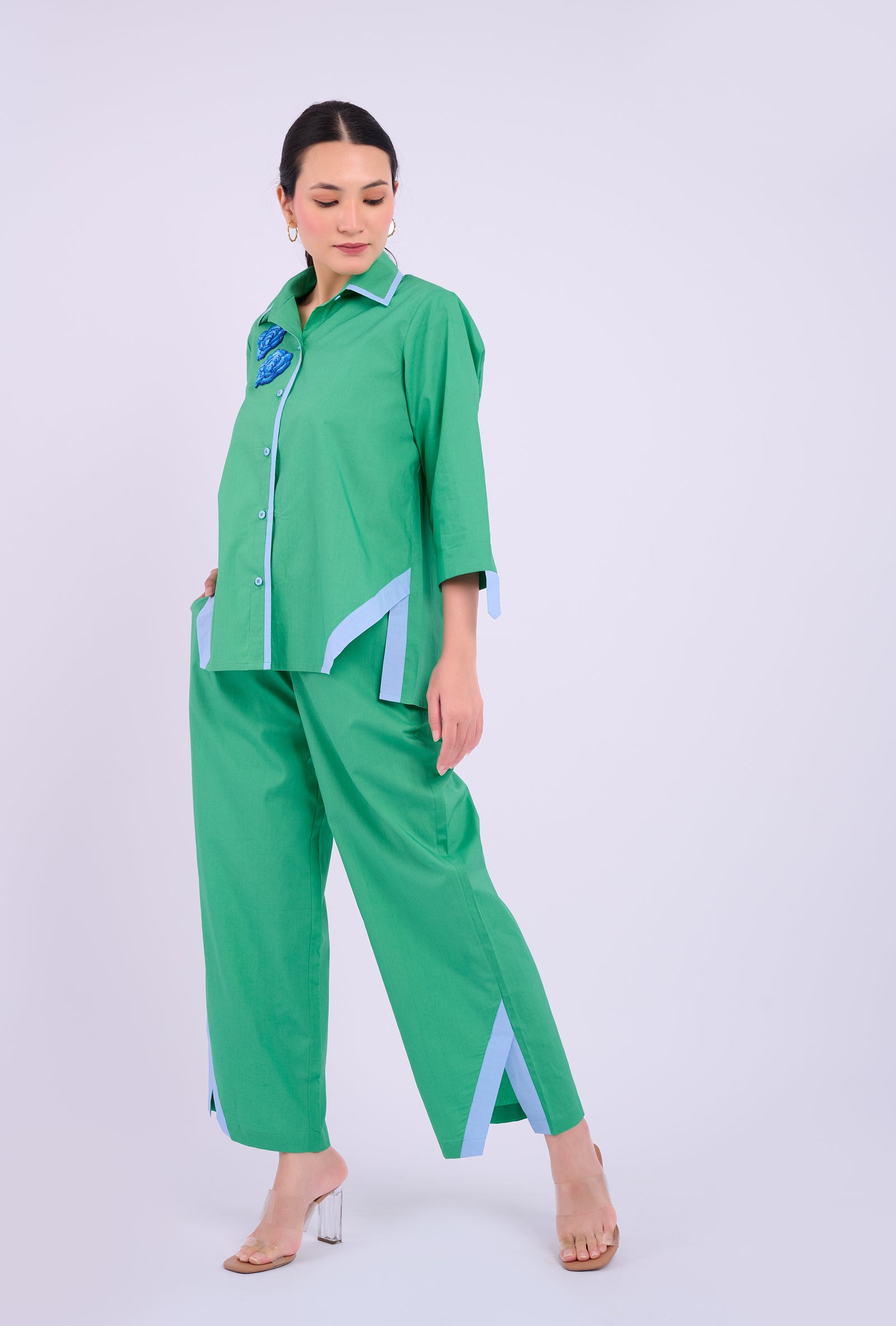 Alora Shirt -Dark Green