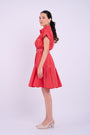Sasha Dress - Berry Red