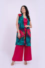 Teddi Overlay Crepe - Abstract Green