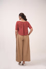 Embroidered Lion Box Pleat Set