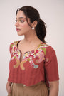 Embroidered Lion Box Pleat Set