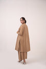 Pleated Denim Flared Pants
Ash Brown