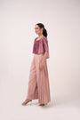 Pleated Denim Flared Pants
Pastel