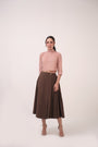 High Neck Crop Top Pastel Pink