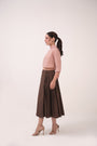 High Neck Crop Top Pastel Pink