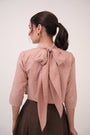 High Neck Crop Top Pastel Pink