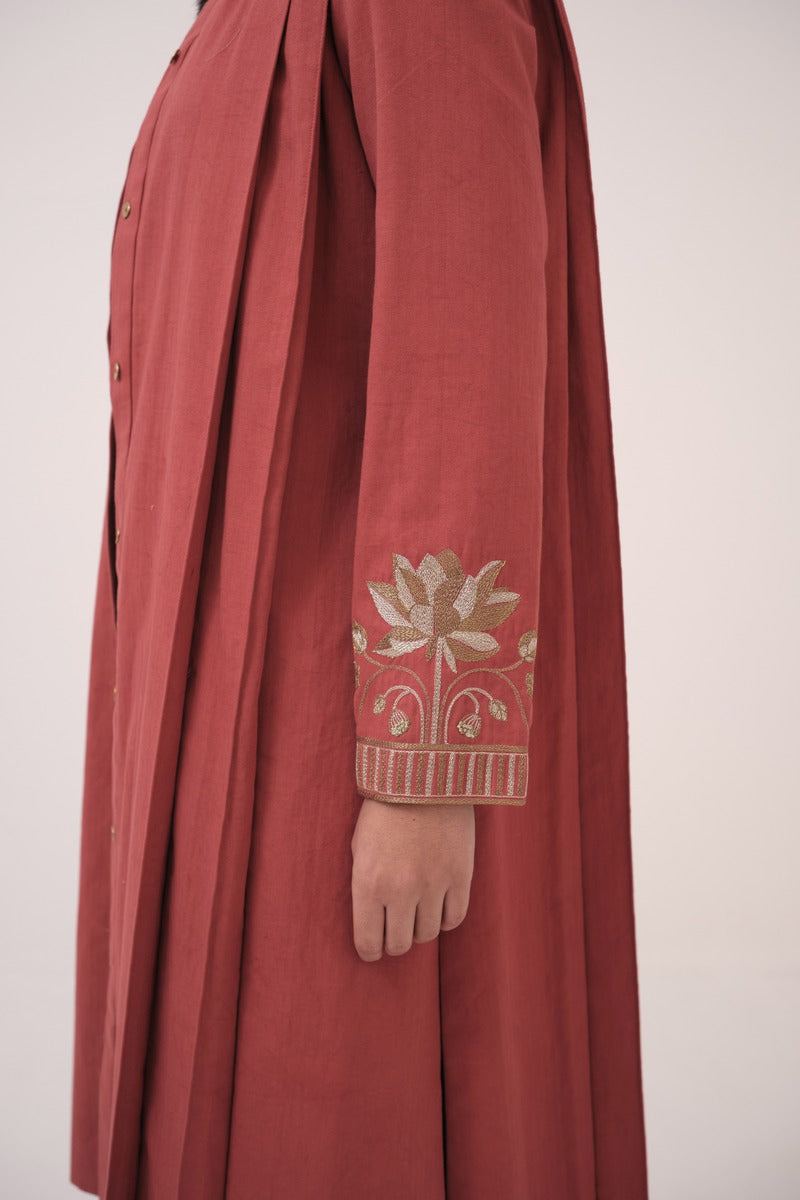Hand Embroidered Berry Jacket