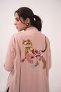 Hand Embroidered Pastel Pink Jacket