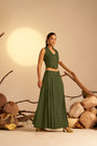 A Line Pleated Skirt Which Combine Classic Tailoring With Feminine Ease, Perfect For Elevated Everyday Wear