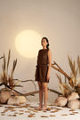 A Chic Sepia-Coloured Short