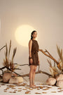 A Chic Sepia-Coloured Short