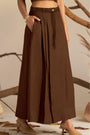 A Stylish Sepia Skirt With A Self-Finishing Hem