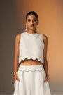 A Fresh White Crop Top